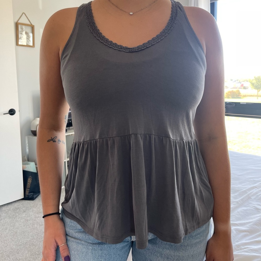 American Eagle Soft & Sexy Sueded Tank Top